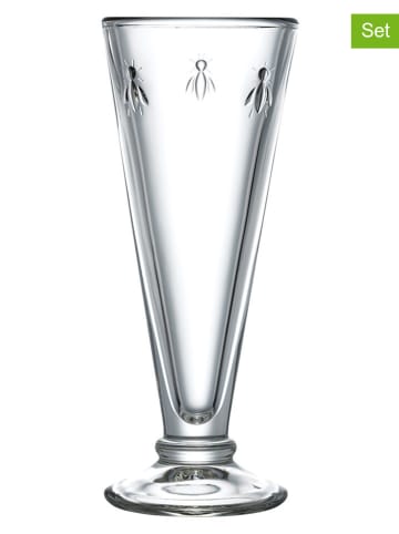 La Rochère France 6-delige set: champagneglazen "Abeille" transparant - 150 ml