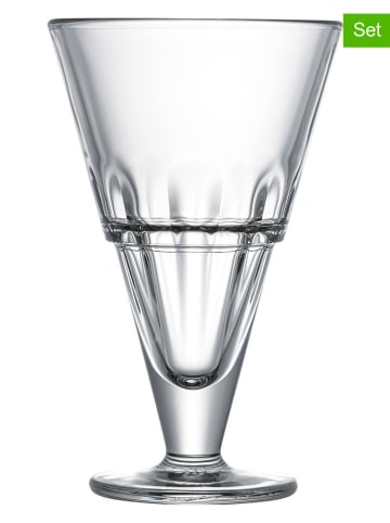 La Rochère France 6-delige set: ijsbekers "Excelsior" transparant - 390 ml