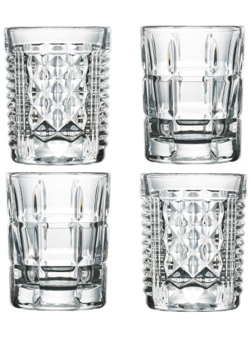 La Rochère France 4-delige set: tequilaglazen "After" transparant - 60 ml