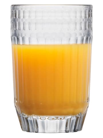 La Rochère France 6-delige set: longdrinkglazen "Cotes" transparant - 360 ml