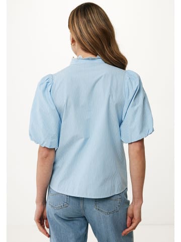 Mexx Bluse in Hellblau/ Weiß