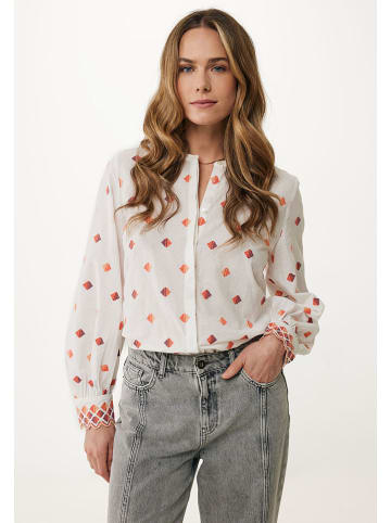 Mexx Bluse in Weiß/ Orange