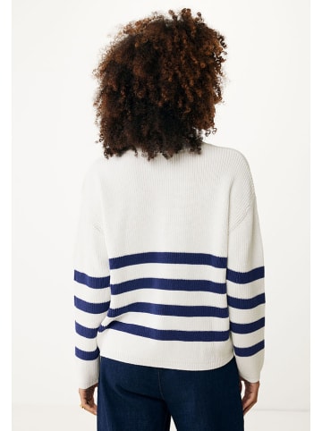 Mexx Pullover in Weiß/ Dunkelblau