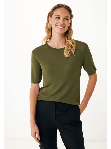Mexx Sweter w kolorze oliwkowym