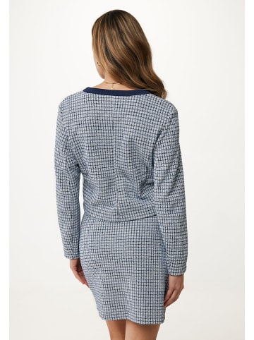 Mexx Cardigan in Dunkelblau/ Weiß