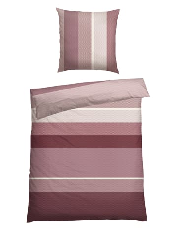 Schiesser Renforcé-Bettwäsche-Set "Endy" in Lila/ Weiß