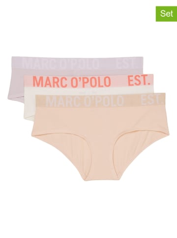 Marc O'Polo Figi (3 pary) w kolorze beżowo-kremowo-fioletowym