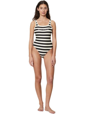 Marc O´Polo Bodywear Badeanzug in Creme/ Schwarz