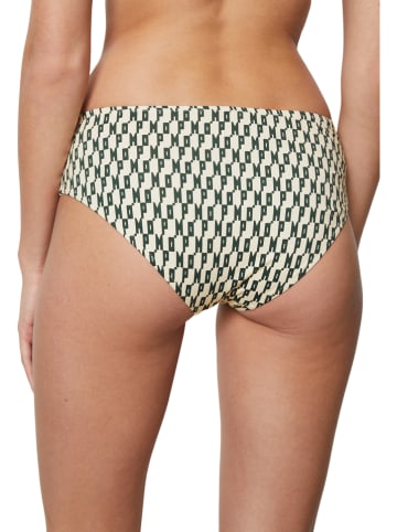 Marc O'Polo Bikini-Hose in Beige/ Dunkelgrün