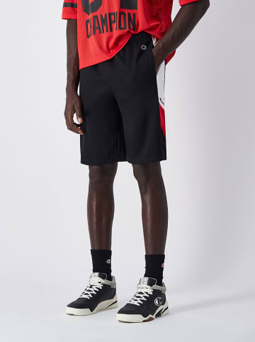 Champion Shorts in Schwarz/ Rot/ Weiß