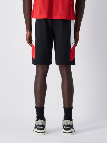 Champion Shorts in Schwarz/ Rot/ Weiß