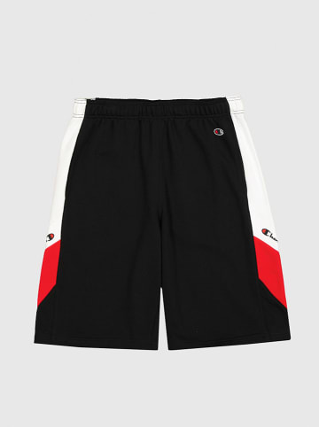 Champion Shorts in Schwarz/ Rot/ Weiß
