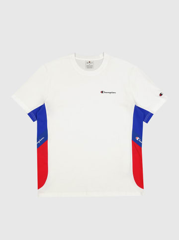Champion Shirt wit/rood/blauw