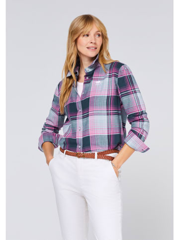 Polo Sylt Hemd - Regular fit - in Rosa/ Türkis/ Dunkelblau