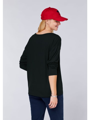 Polo Sylt Longsleeve in Schwarz