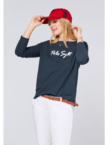 Polo Sylt Longsleeve in Dunkelblau