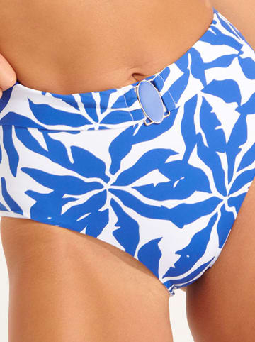 Livia Monte-Carlo Bikini-Hose "Pyla" in Blau/ Weiß