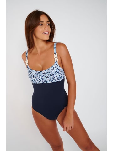 Livia Monte-Carlo Badpak "Hinoki" donkerblauw/blauw/wit