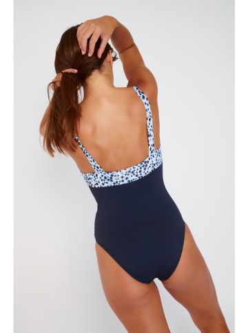 Livia Monte-Carlo Badpak "Hinoki" donkerblauw/blauw/wit