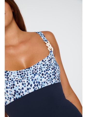 Livia Monte-Carlo Badpak "Hinoki" donkerblauw/blauw/wit