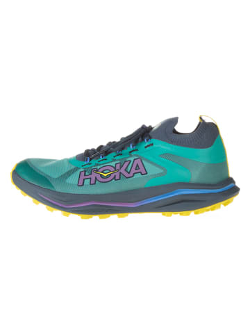 HOKA ONE ONE Hardloopschoenen "Zinal 2" turquoise/geel