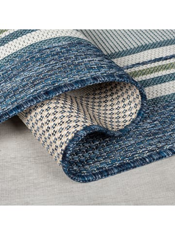 Flair Rugs Outdoorloper "Roma" blauw/kaki