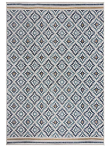 Flair Rugs Dywan zewnętrzny "Zia" w kolorze niebiesko-żółtym