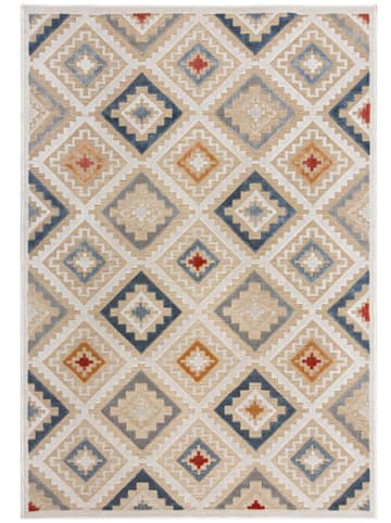 Flair Rugs Dywan zewnętrzny "Zion" w kolorze niebiesko-kremowo-beżowym