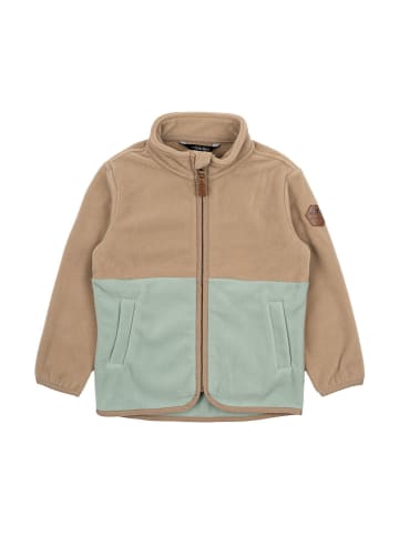 mikk-line Fleece vest mintgroen/lichtbruin