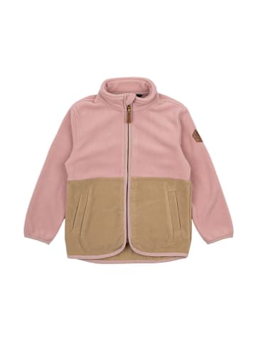 mikk-line Fleecejacke in Rosa/ Hellbraun