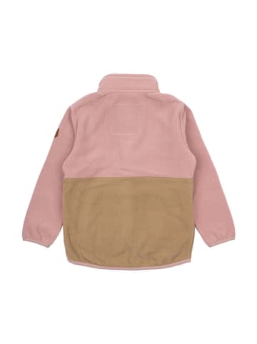 mikk-line Fleecejacke in Rosa/ Hellbraun