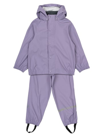 mikk-line 2-delige regenoutfit paars