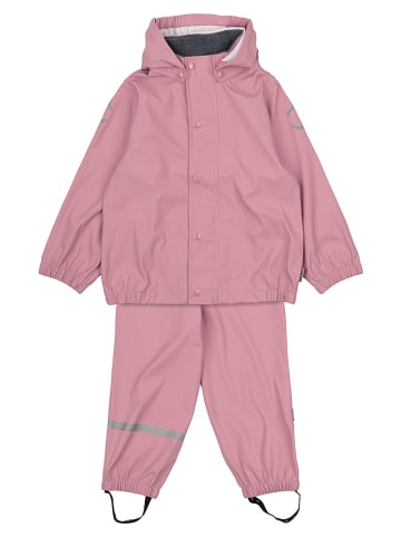 mikk-line 2-delige regenoutfit oudroze