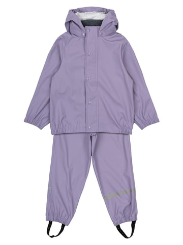 mikk-line 2-delige regenoutfit paars