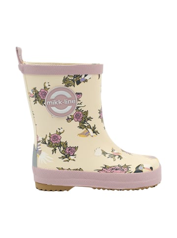 mikk-line Gummistiefel in Lila/ Creme
