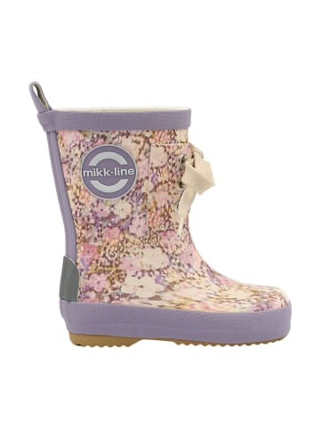 mikk-line Gummistiefel in Lila/ Creme