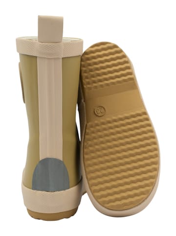 mikk-line Gummistiefel in Hellbraun/ Creme