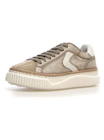 Voile Blanche Leder-Sneakers in Beige