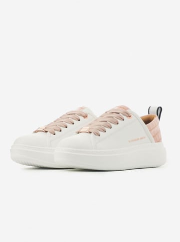 ALEXANDER SMITH Sneakersy w kolorze biało-jasnoróżowym