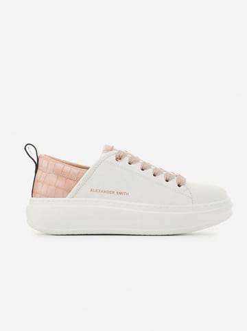ALEXANDER SMITH Sneakersy w kolorze biało-jasnoróżowym