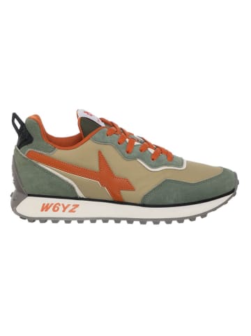 W6YZ Leder-Sneakers in Khaki