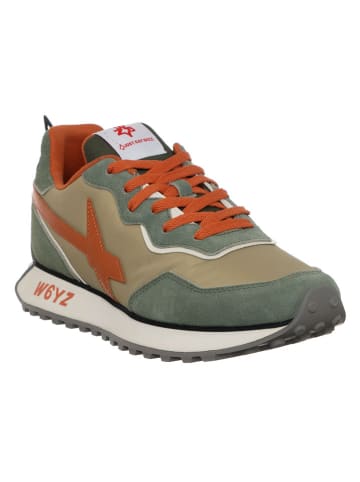 W6YZ Leder-Sneakers in Khaki