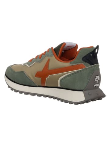W6YZ Leder-Sneakers in Khaki