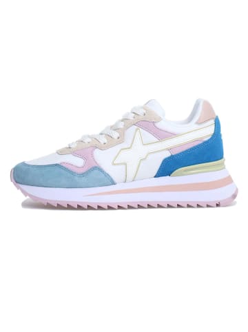 W6YZ Leder-Sneakers  in Weiß/ Rosa