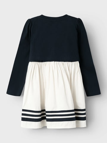name it 2-delige outfit donkerblauw/wit