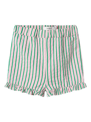 name it Shorts in Grün/ Rosa