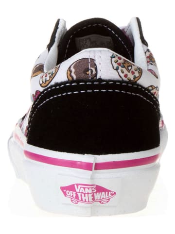 Vans Leder-Sneakers in Schwarz/ Bunt