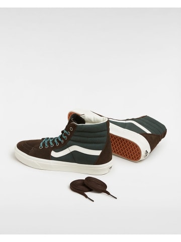 Vans Skórzane sneakersy w kolorze brązowo-oliwkowym