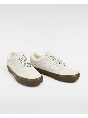 Vans Leder-Sneakers in Creme