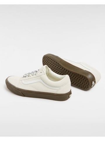 Vans Skórzane sneakersy w kolorze kremowym